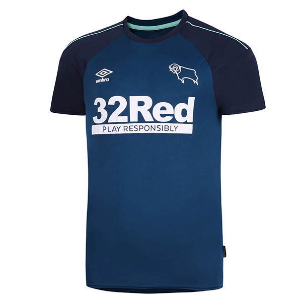 Thailande Maillot Football Derby County Exterieur 2020-21 Bleu